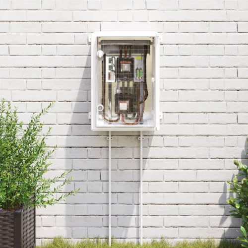  Vezérlőszekrény IP65 Vízálló Szürke 35x19,5x50 cm ABS Műanyag