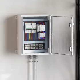    Vezérlőszekrény IP65 Vízálló Szürke 40x24,5x50 cm ABS Műanyag