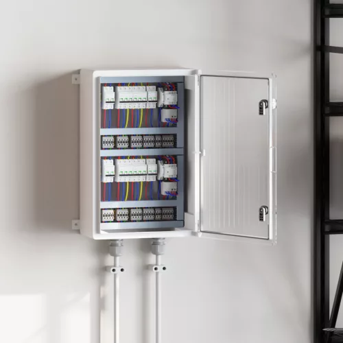  Vezérlőszekrény IP65 Vízálló Szürke 40x20x60 cm ABS Műanyag