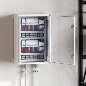    Vezérlőszekrény IP65 Vízhatlan Szürke 50x24,5x70 cm ABS Műanyag