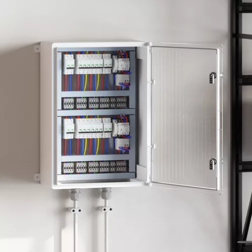  Vezérlőszekrény IP65 Vízhatlan Szürke 50x24,5x70 cm ABS Műanyag