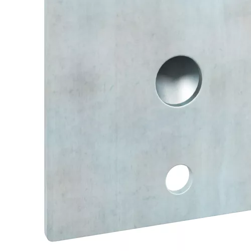  Zászlótartó 1 zászlóhoz Függesztett Ezüst Acél