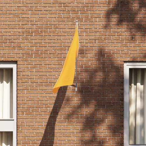  Zászlótartó 1 Zászlóhoz, Falra Rögzíthető, Ezüst Acél