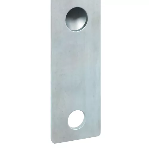  Zászlótartó 1 Zászlóhoz, Falra Rögzíthető, Ezüst Acél