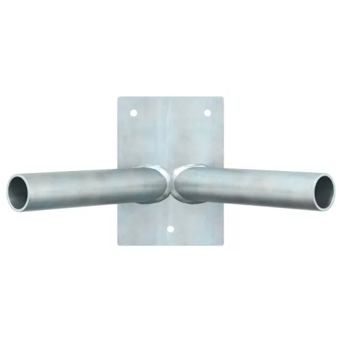  Zászlótartó 2 Zászlóhoz Fali Ezüst Acél