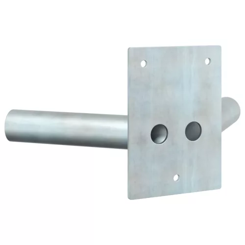  Zászlótartó 2 Zászlóhoz Fali Ezüst Acél