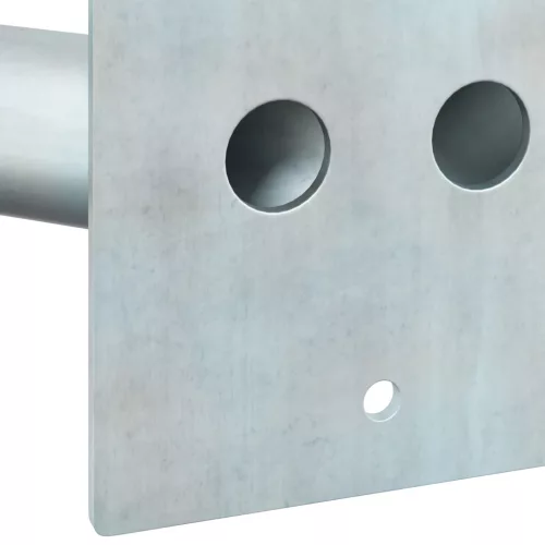  Zászlótartó 2 Zászlóhoz Fali Ezüst Acél