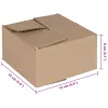  Összecsukható doboz 50 db 15x15x8 cm karton