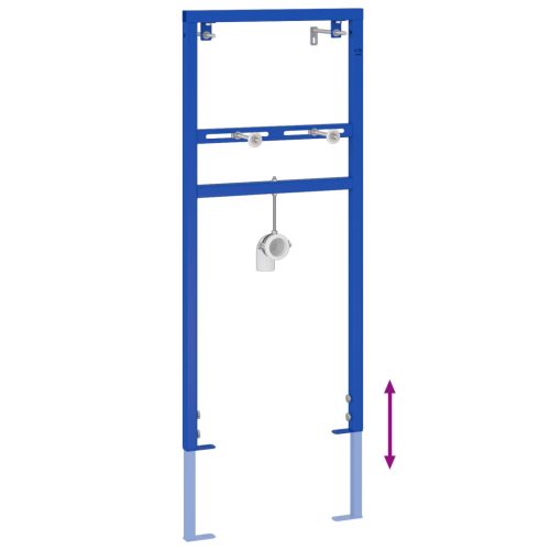  Rejtett Szerelőkeret Mosdóhoz 50x112-136 cm Acél