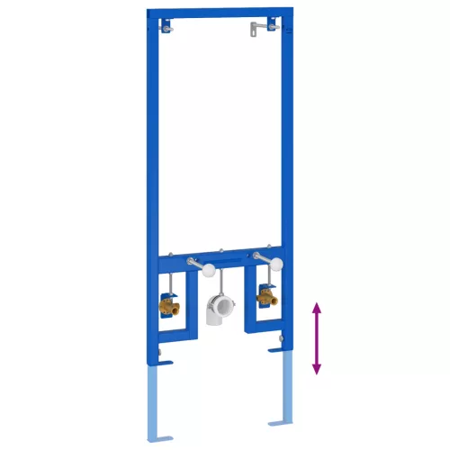  Rejtett felszerelési keret bidéhez 50x112-136 cm Acél