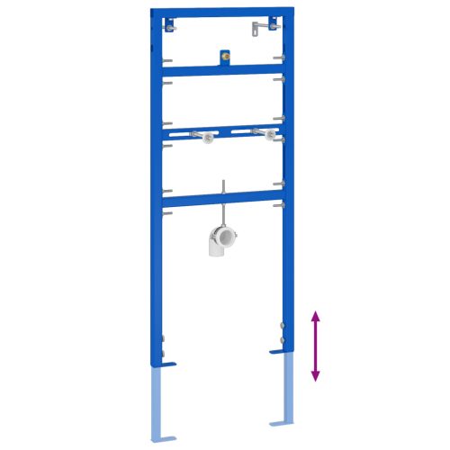  Fali tartószerkezet piszoárhoz 50x115-139 cm Acél