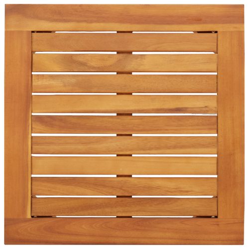  3 darabos kert-bisztró szett párnákkal, tömör akácfából