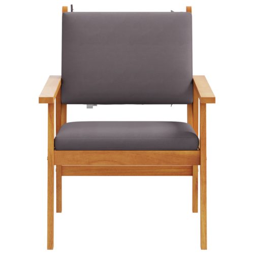  Kerti székek 2 db párnával Tömör akác