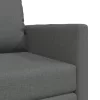  fapadlós kanapéágy 2 az 1-ben Sötét szürke 74x77x81 cm Textil