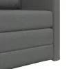  fapadlós kanapéágy 2 az 1-ben Sötét szürke 74x77x81 cm Textil