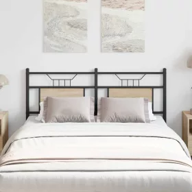    sonoma tölgy színű szerelt fa és acél csere fejtámla 137 cm