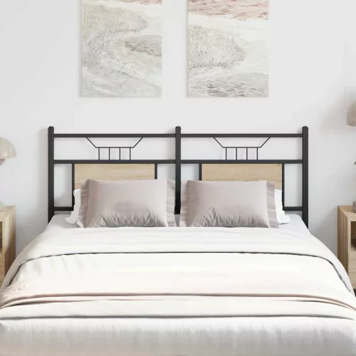  sonoma tölgy színű szerelt fa és acél csere fejtámla 137 cm