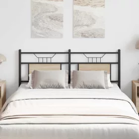    sonoma tölgy színű szerelt fa és acél csere fejtámla 140 cm