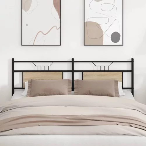  sonoma tölgy színű szerelt fa és acél csere fejtámla 180 cm