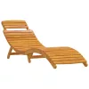  Napozóágy 2 pcs Barna 55 x 184 x 64cm Tömör Akácfa