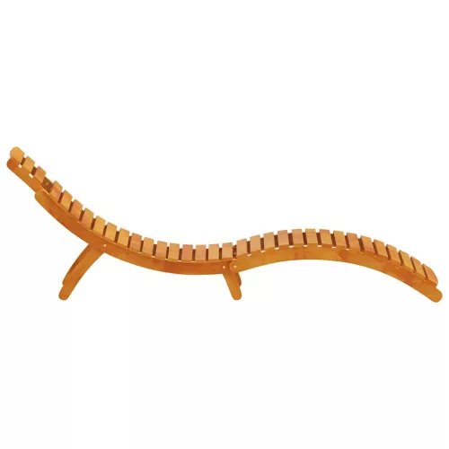  Napozóágy 2 pcs Barna 55 x 184 x 64cm Tömör Akácfa
