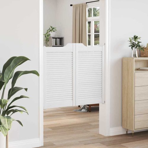  fehér lengőajtók lamellás kialakítású 2 pár 90x100 cm
