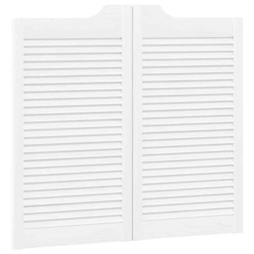  fehér lengőajtók lamellás kialakítású 2 pár 90x100 cm