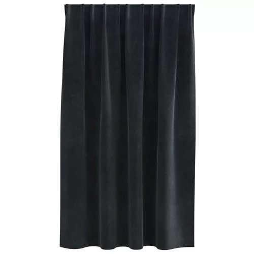  Sötétítő függönyök 2 pcs Fekete 140 x 140 cm Bársony