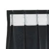  Sötétítő függönyök 2 pcs Fekete 140 x 140 cm Bársony