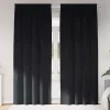  Sötétítő függönyök 2 pcs Fekete 140 x 260 cm Bársony