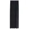  Sötétítő függönyök 2 pcs Fekete 140 x 260 cm Bársony