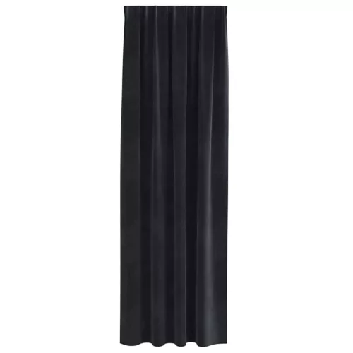  Sötétítő függönyök 2 pcs Fekete 140 x 260 cm Bársony