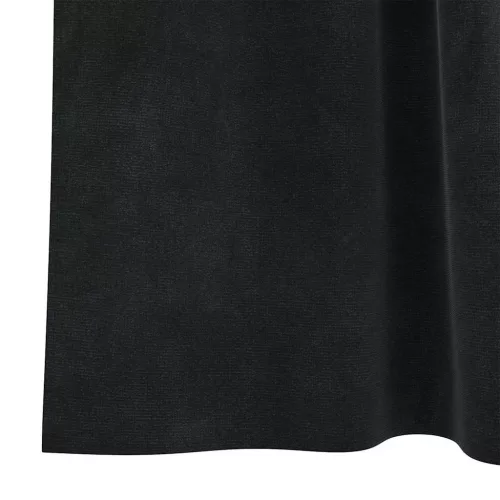  Sötétítő függönyök 2 pcs Fekete 140 x 140 cm Bársony