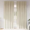  Sötétítő függönyök 2 pcs Krém 140 x 245 cm Bársony