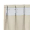  Sötétítő függönyök 2 pcs Krém 140 x 245 cm Bársony