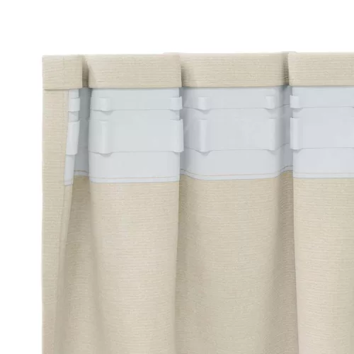  Sötétítő függönyök 2 pcs Krém 140 x 245 cm Bársony