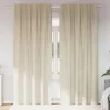  Sötétítő függönyök 2 pcs Krém 140 x 260 cm Bársony