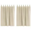 Sötétítő függönyök 2 pcs Krém 140 x 140 cm Bársony