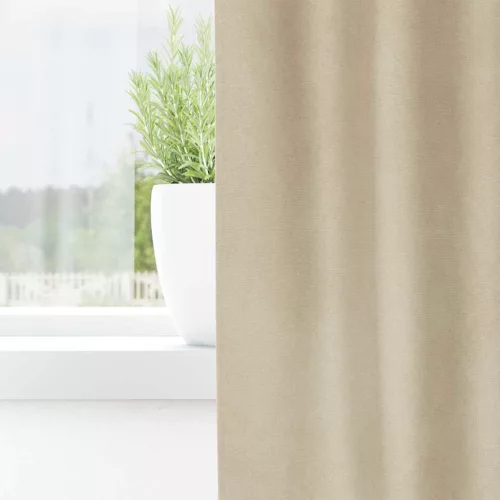  Sötétítő függönyök 2 pcs Krém 140 x 140 cm Bársony