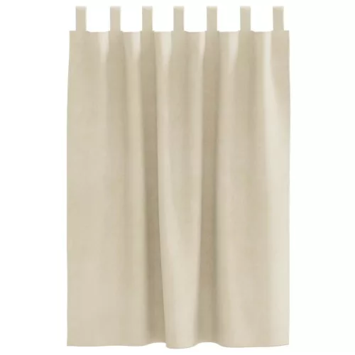  Sötétítő függönyök 2 pcs Krém 140 x 140 cm Bársony