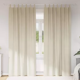  Sötétítő függönyök 2 pcs Krém 140 x 225 cm Bársony