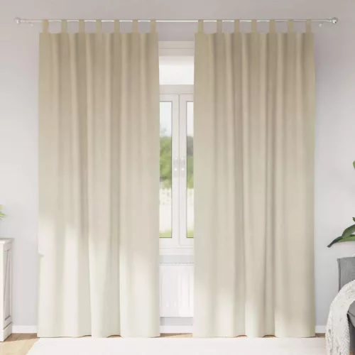  Sötétítő függönyök 2 pcs Krém 140 x 225 cm Bársony