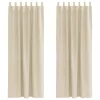 Sötétítő függönyök 2 pcs Krém 140 x 225 cm Bársony
