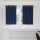  Sötétítő függönyök 2 pcs Sötét kék 140 x 140 cm Bársony