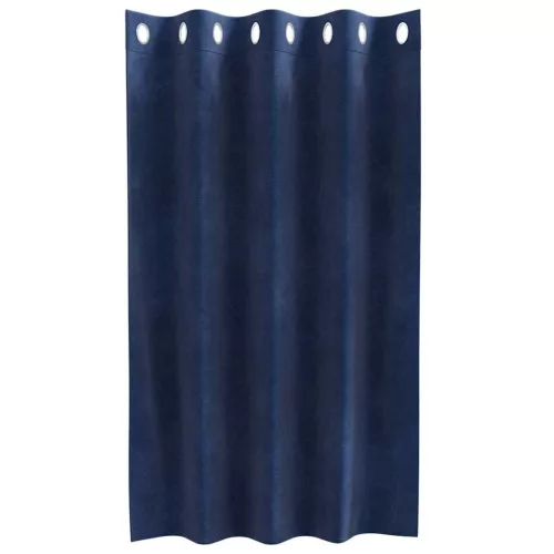  Sötétítő függönyök 2 pcs Sötét kék 140 x 140 cm Bársony
