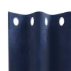  Sötétítő függönyök 2 pcs Sötét kék 140 x 140 cm Bársony