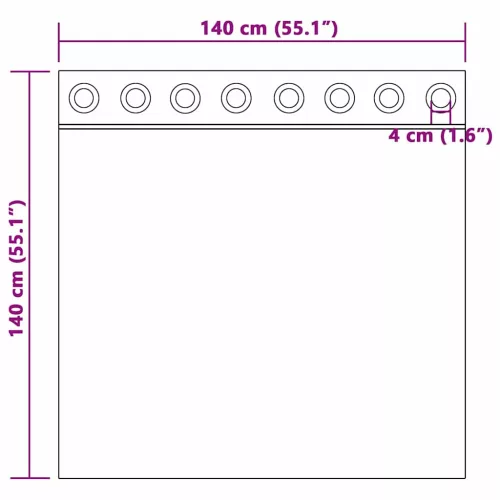  Sötétítő függönyök 2 pcs Sötét kék 140 x 140 cm Bársony