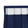  Sötétítő függönyök 2 pcs Sötét kék 140 x 140 cm Bársony