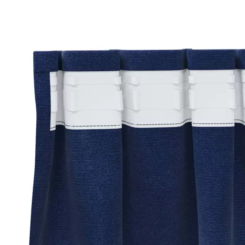  Sötétítő függönyök 2 pcs Sötét kék 140 x 140 cm Bársony