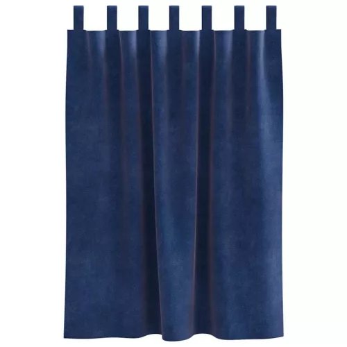  Sötétítő függönyök 2 pcs Sötét kék 140 x 140 cm Bársony
